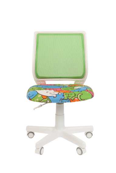 Кресло Chairman Kids 112 Россия ткань котики/TW-А 31 белый пластик