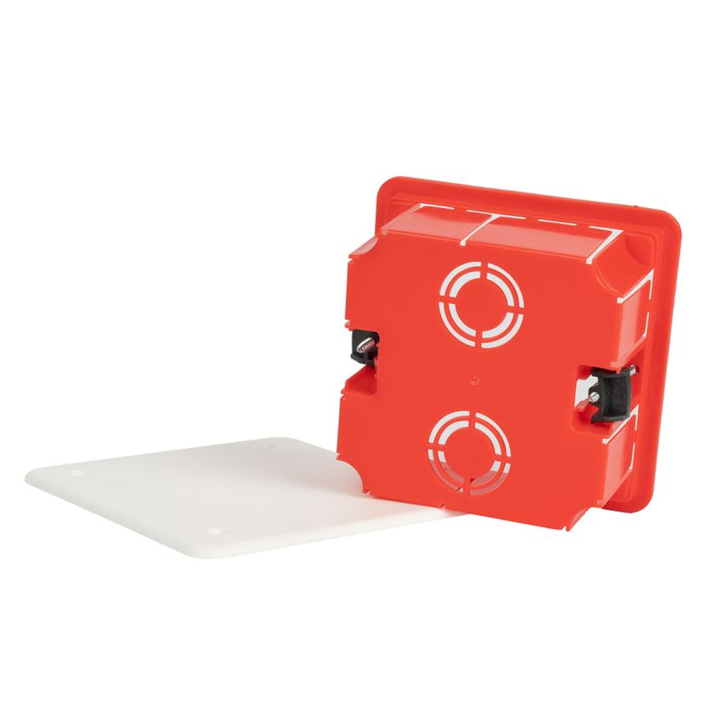 Коробка распределительная встраиваемая для полых стен 92х92х45 мм