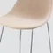Полубарный стул Vid Soft 65 см, бежевый, ножки хром