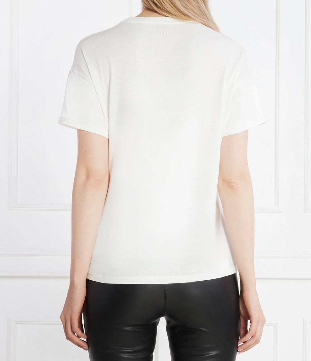 Футболка Smart Crew HUGO - экрю(50478228)