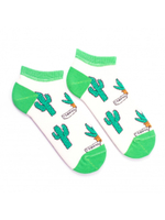 Носки медицинские женские Babushka, "Кактусы", белый, 36-40