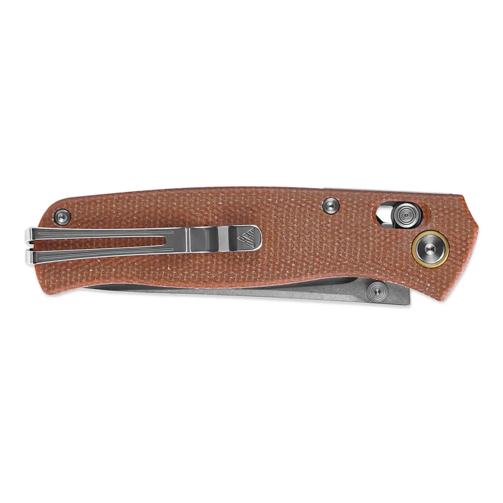 Нож складной SRM 255L-MN Medal Stonewash (10Cr15CoMoV, Micarta)