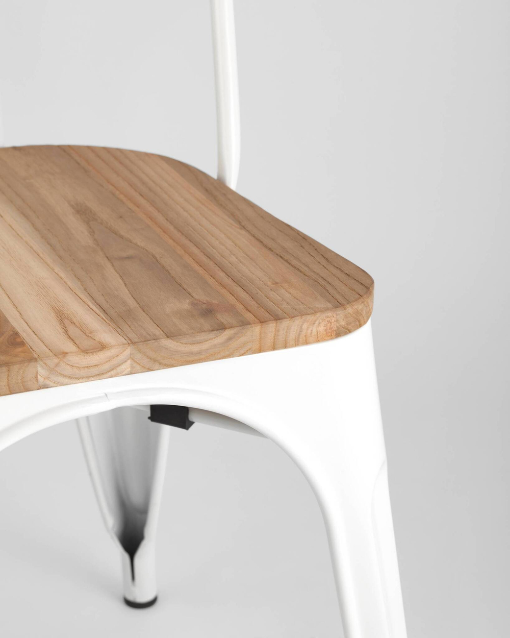 Стул TOLIX WOOD белый глянцевый