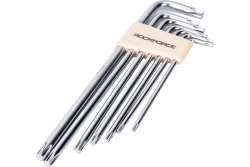 Набор ключей TORX RF-5071XL: экстра длинных Т10-Т40 7пр. на пласт. держат. ROCKFORCE