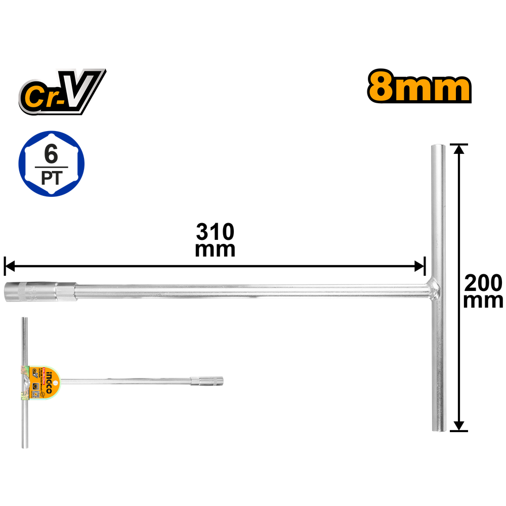 Ключ торцевой INGCO HTSW0808 8 мм