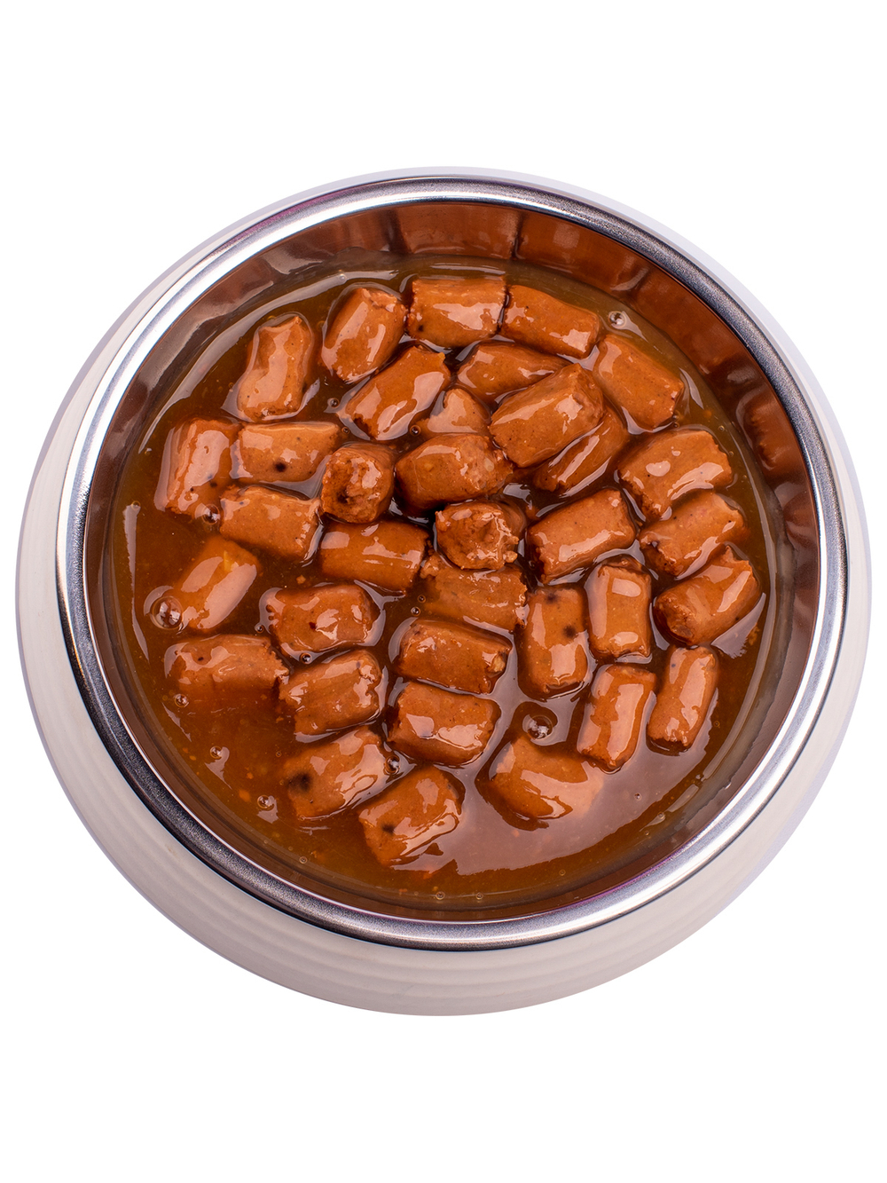 Влажный корм Gemon Dog для взрослых собак, кусочки с говядиной и ветчиной, паучи 100 г