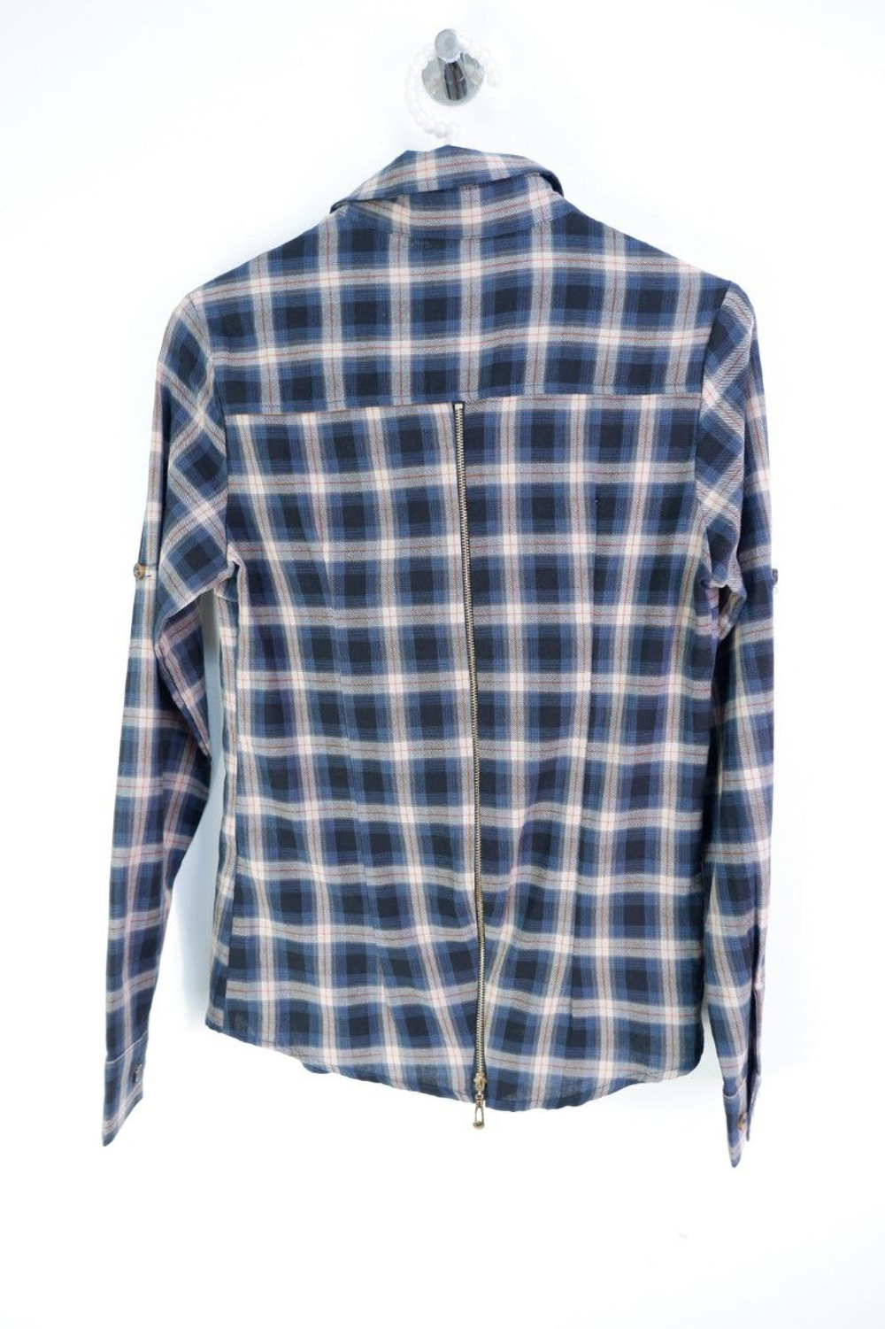 Рубашка Qianzhidu хлопковая в клетку 42 размер, новая