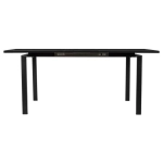 Стол Areal раскладной 140-180х80х75 чёрный мрамор с чёрными ножками