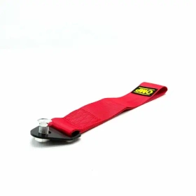 Петля буксировочная универсальная "OMP-Style" 25 сантиметров, красная