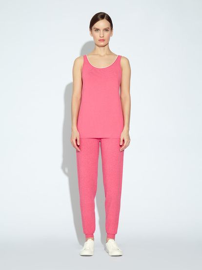 Женские брюки розового цвета из вискозы - фото 3