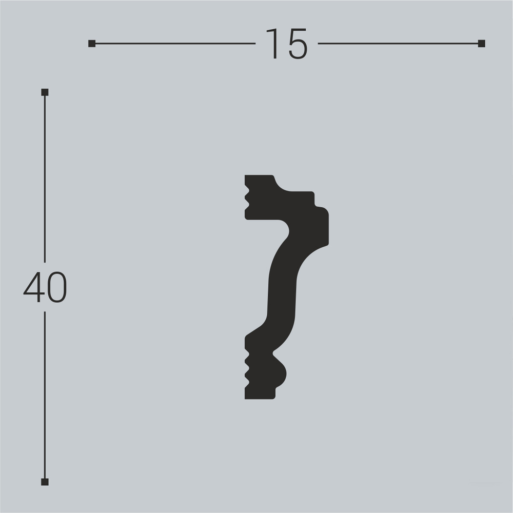 bello deco Молдинг XPS М 4 (40x15) 00-00004624