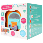 Развивающая игрушка Куб логический "Elefantino", на бат.10 функций: муз. 20,5х20,5х20,5см, коробка