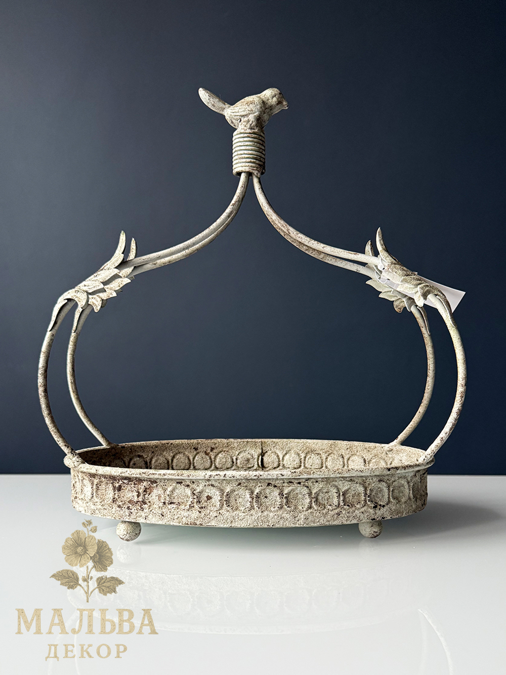 Поднос декоративный "Птичка" большой 28,5x16xH31 см CAMPO Home & Garden