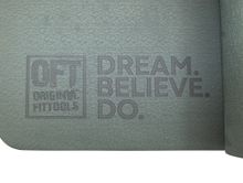 Коврик для йоги и фитнеса 185 х 80 см толщина 8 мм TPE темно-зеленый