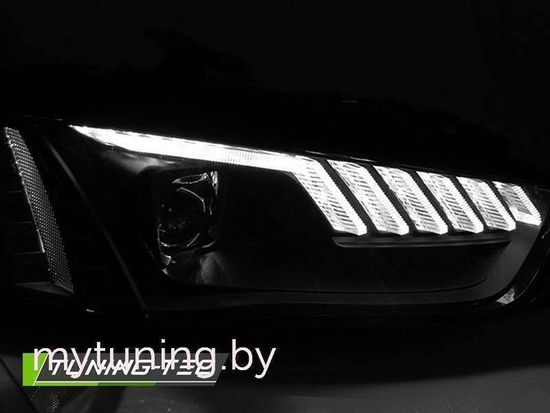Передние фары XENON HEADLIGHTS LED CHROME SEQ для AUDI A4 B8 12-15