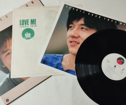 Винтажная виниловая пластинка LP Jackie Chan Love Me (Japan 1984) (No Obi) Hello Happy Song