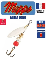 Блесна для рыбалки вращающаяся AGLIA LONG 2, Black