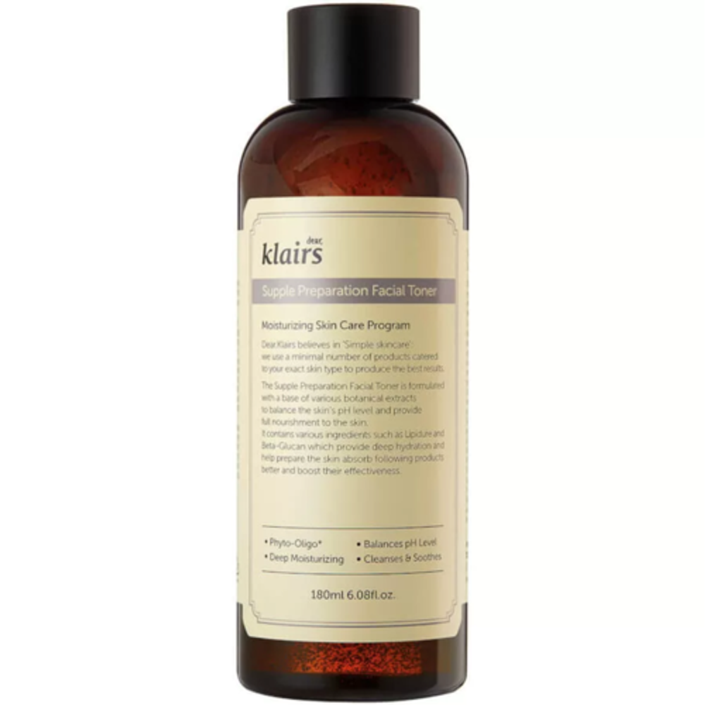 Dear, Klairs Тонер восстанавливающий и увлажняющий Supple preparation facial toner, 180мл