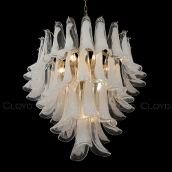 Люстра Cloyd AZORES-B C10 / Ø65 см - латунь светл. - бело-прозрачн.стекло (арт.11652)