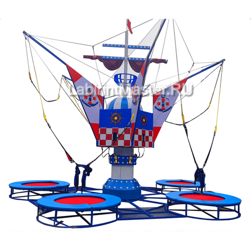 Батут-банджи «Морской Бум 4!», 4-местный, 8×8×6 м