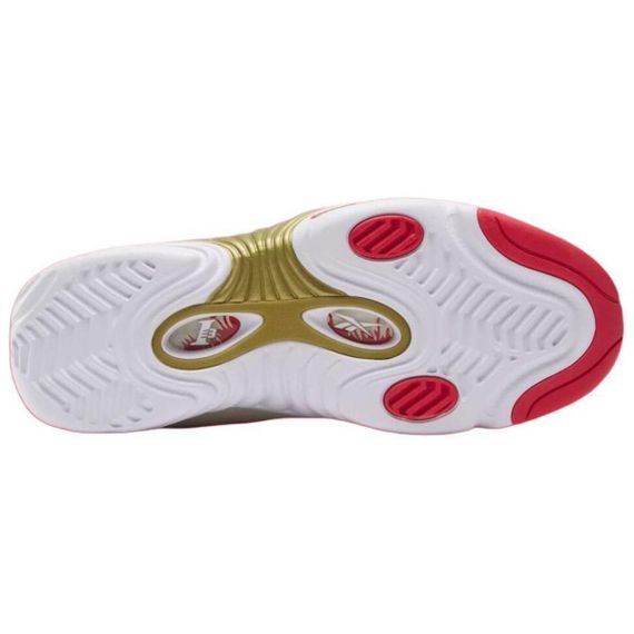 Reebok Answer Винтажные баскетбольные кроссовки MID Топ Белый и красный Унисекс