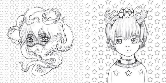 Pop Manga Coloring Book