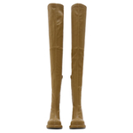 Burberry Pillar Knee high Boots 9cm Women"s Umber