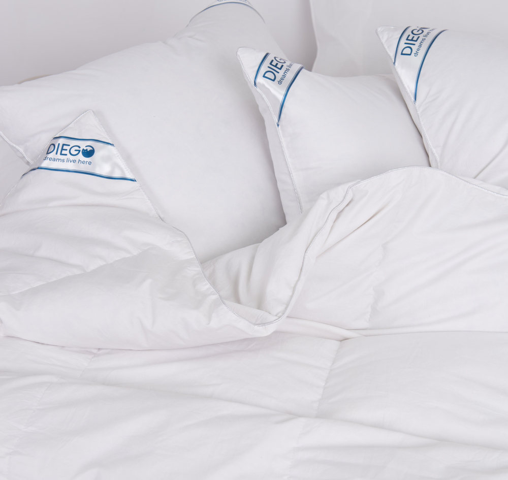 Подушка пуховая Афина 70х70 хлопок