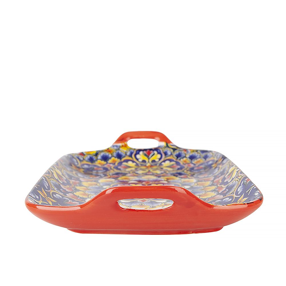 Поднос с ручками " " (красный) 29х16х3см (min6) (транспортная упаковка)