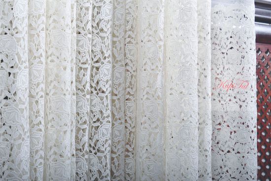 Тюль Патриция французская сетка (молочный)