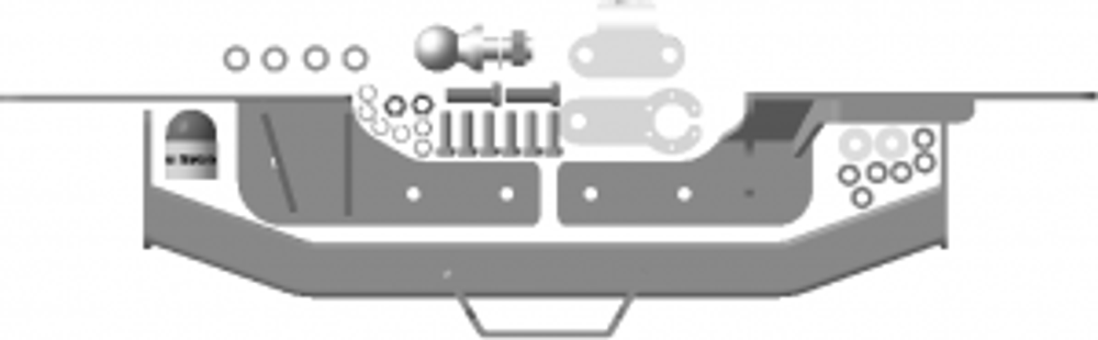 Фаркоп Motodor Toyota Highlander 2014-2020 (оцинк. Шар) арт.92511-FE