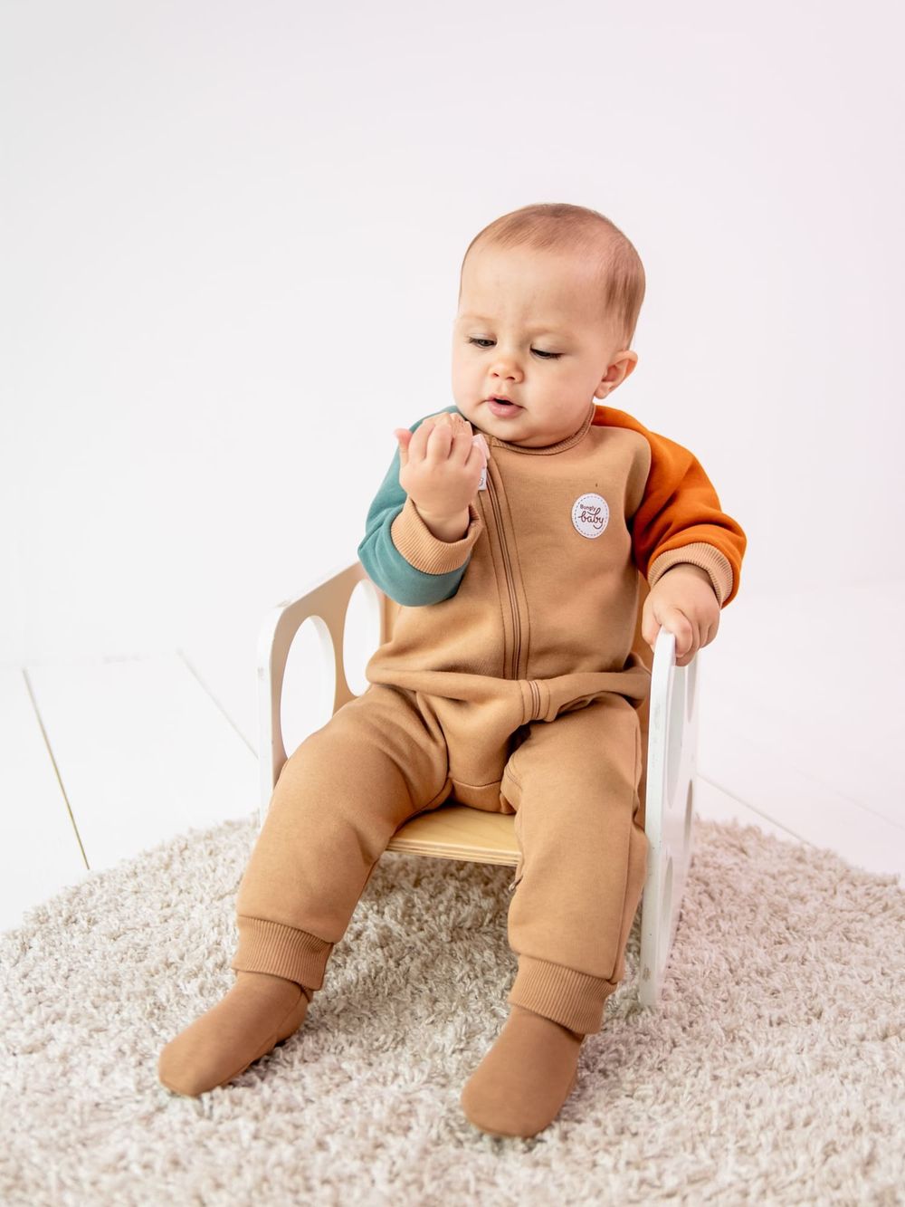 Носочки из футера "Песок" 0+