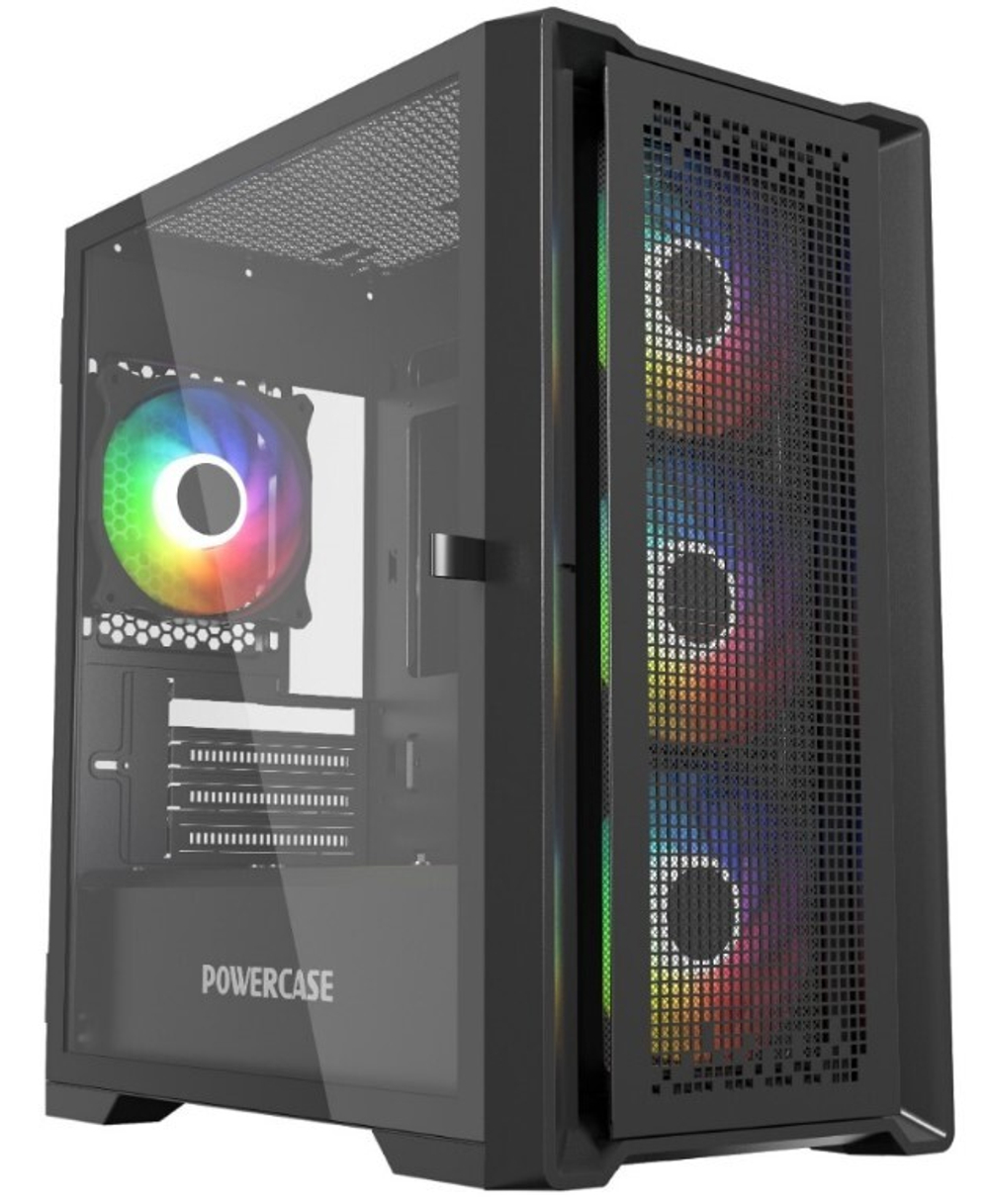 Корпус mATX Powercase ByteFlow Micro Black LE