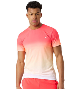 Мужская теннисная футболка Bjorn Borg Ace Printed - sun orange/fading