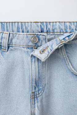 ZARA ДЖИНСЫ КАРГО С ЭТИКЕТКОЙ, СИНИЙ