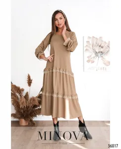 Платье 3130-бежевый Minova