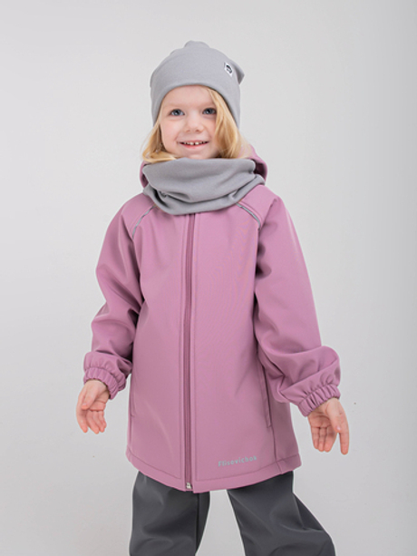Куртка из софтшелла "Пыльная роза"
