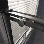 Душевая дверь Veconi Premium Trento PTD40-GR-120-01-C4 прозрачная/профиль брашированный графит