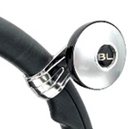 Ручка (лентяйка) на руль черная "YC-142-SL серебристый