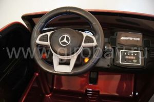 Детский электромобиль River Toys MERCEDES-BENZ GLS63 4WD красный фото №16