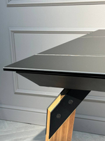 Стол обеденный Ist Casa раскладной Лацио, 160(210)х90х76 см, черный мрамор