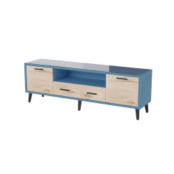 Тумба ТВ Ланс 1,6, Светло-голубой