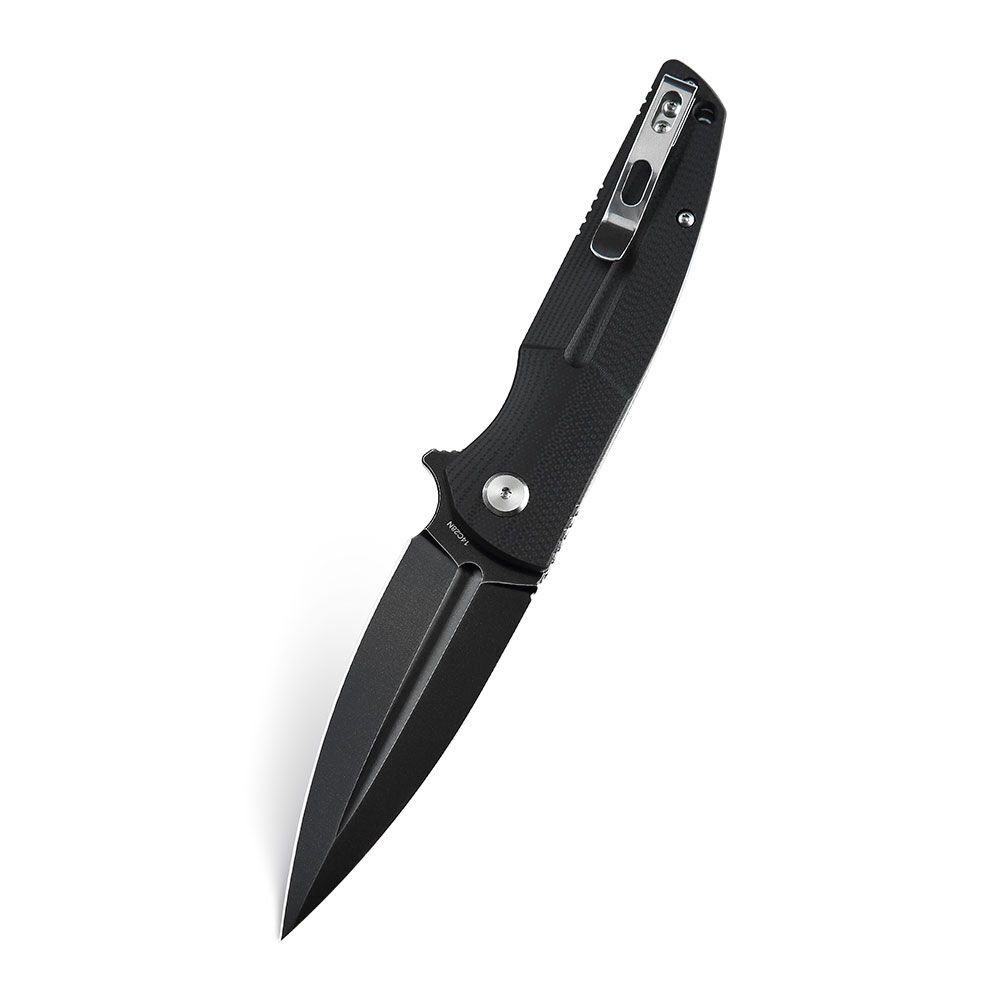 Нож туристический Bestech Fin сталь 14C28N, рукоять G10 черная