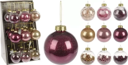 Набор пластиковых шаров Брусниичный коктель 80 мм., 27 шт., Koopman (AWR100500)