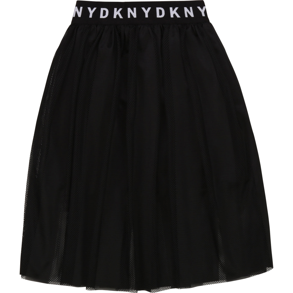 Юбка (сетка) DKNY Черный/Пояс-резинка с логотипом (Девочка)