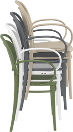 Кресло пластиковое Siesta Contract Marcel XL, темно-серый