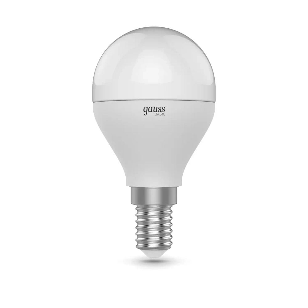 Лампа Gauss LED Basic Шар 7W E14 470lm 3000-4000-6500K  изм.цвет.темп.1053147