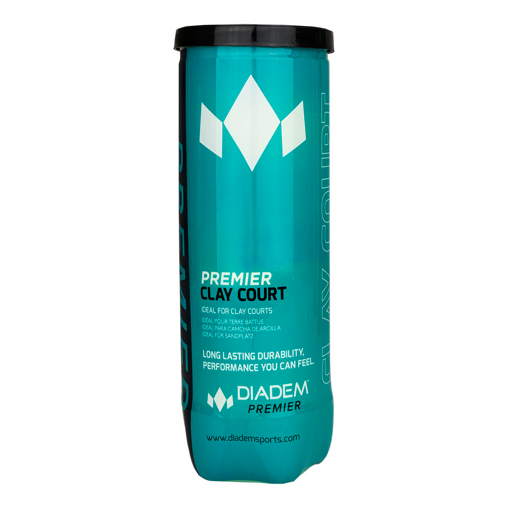Мячи для большого тенниса DIADEM Premier Clay Court 3B, BALL-CASE-CLAYCRT, упаковка 3 мяча, ITF