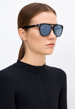 Спортивные очки HILX Valkyrie Shiny Solid Black / Black Mirror Polarized Lens