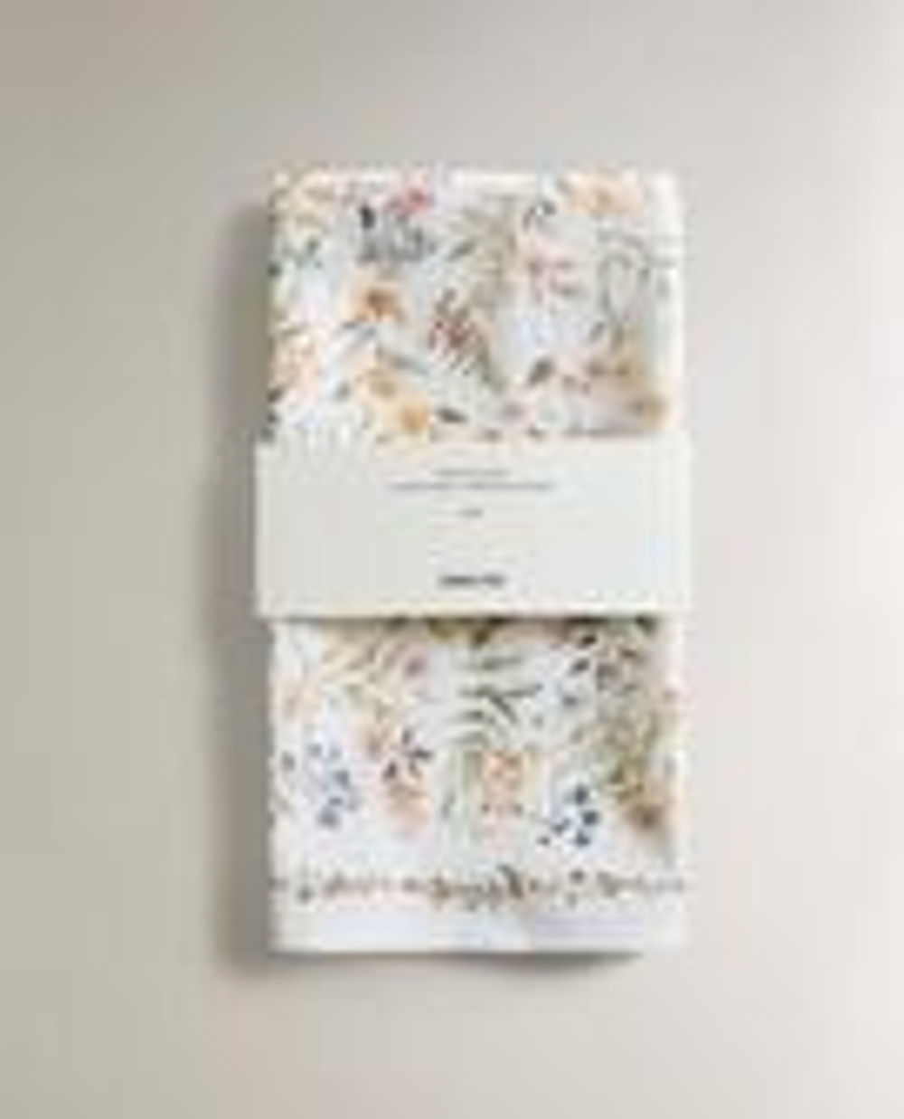 ZARA HOME КУХОННЫЕ ПОЛОТЕНЦА С ЦВЕТОЧНЫМ ПРИНТОМ (НАБОР ИЗ 2 ШТ.), ЗЕЛЕНЫЙ